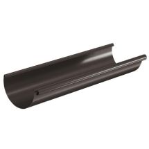 Водосточный желоб Aquasystem RR 32, тёмно-коричневый, 3.00 м, 125/90