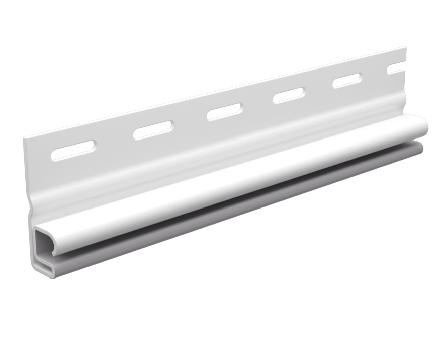 Стартовый профиль для сайдинга под камень, белый купить в Анапе