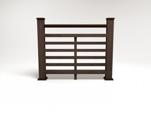 Ограждение из ДПК FG4 в цвете венге купить в Анапе