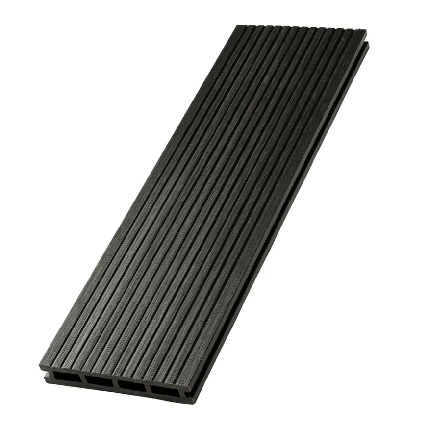 Террасная доска ДПК NanoWood New 3D тиснение + вельвет Графит купить в Анапе