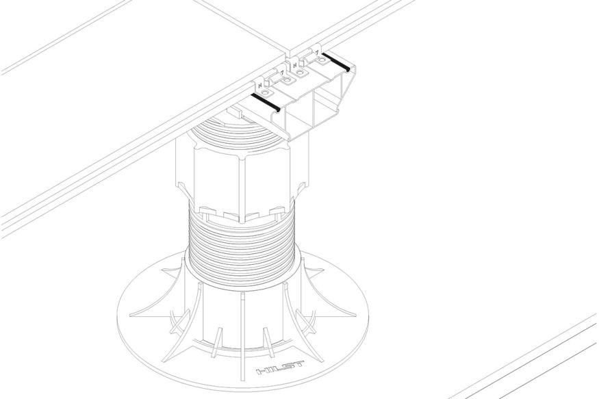 Лага Алюминий Holzhof HILST JOIST стыковочная PRO MAX купить в Анапе
