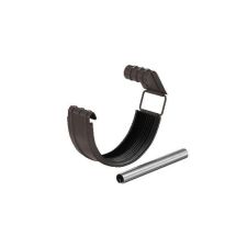 Соединитель водосточного желоба с резиновым уплотнителем Aquasystem RR 32, тёмно-коричневый, 125/90