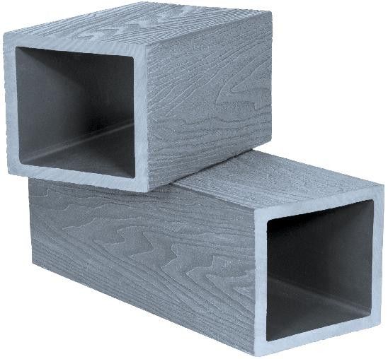 Опорный столб Polivan SINGARAJA с 3D текстурой дерева, серый цвет. купить в Анапе