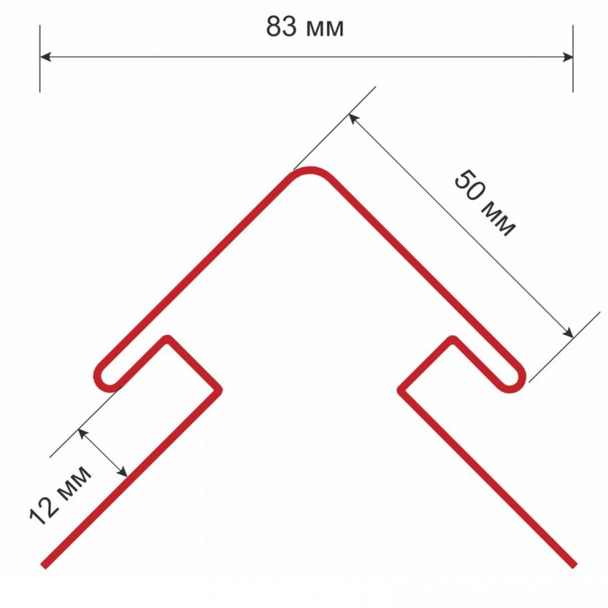 Наружный угол для сайдинга, белый купить в Анапе