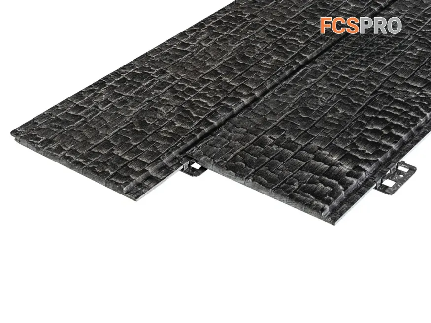 Фиброцементная панель FCSPRO Decor Wood Click Угольное купить в Анапе