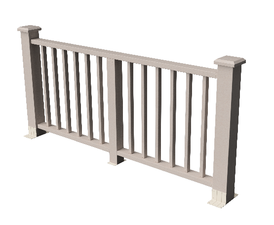 Декоративное ограждение ДПК GRINDERDECO Альма в цвете выбеленый дуб купить в Анапе