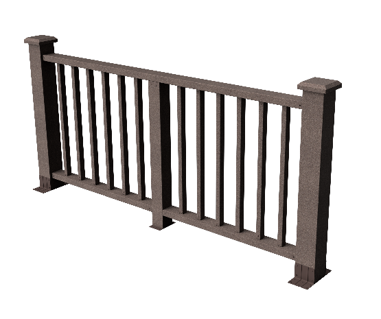 Ограждение декоративное из ДПК GRINDERDECO Альма венге купить в Анапе