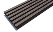 Реечные панели Woodwex, Lines Ultra, Smoke gray