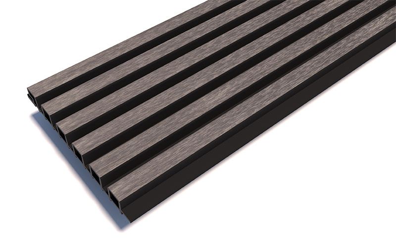 Реечные панели Woodwex, Lines Ultra, Smoke gray купить в Анапе