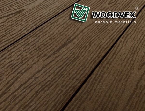 Террасная доска WOODVEX Select из ДПК темно-коричневого цвета купить в Анапе