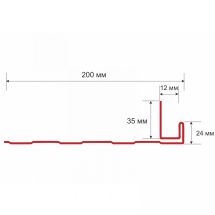J-фаска для сайдинга, белая, карнизная планка ветровая