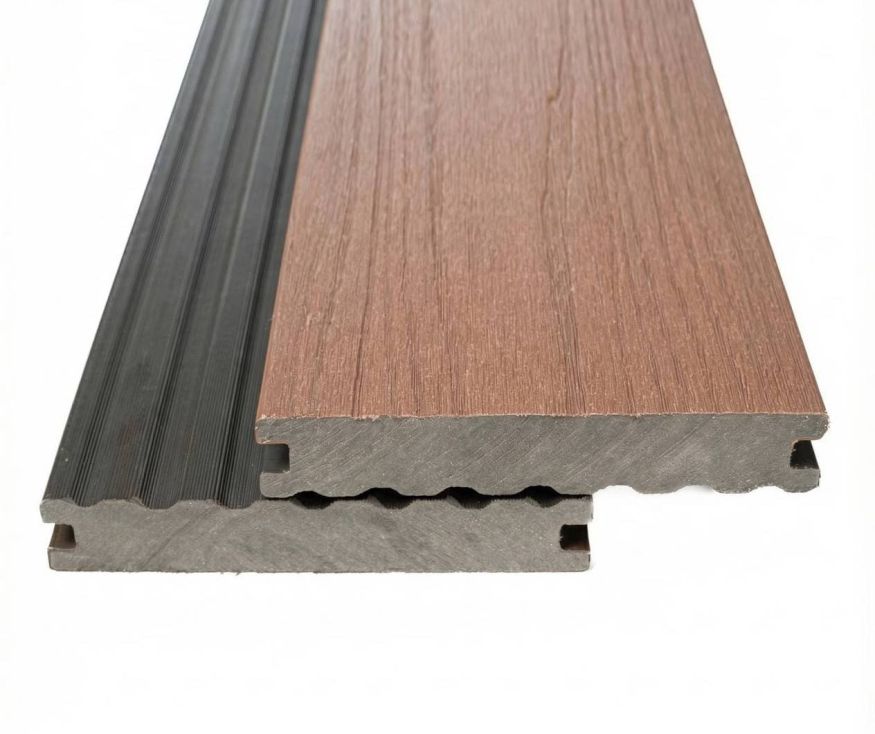 Террасная доска Экодекинг Скай коэкструзия полнотелая, Тик купить в Анапе