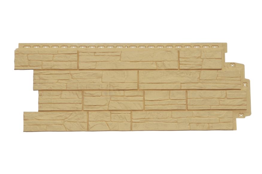 Фасадная панель Grand Line, Сланец Classic, Песочный купить в Анапе