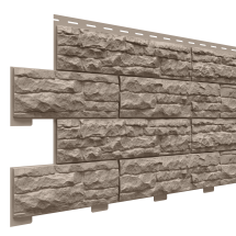 Фасадные панели Доломит, Скалистый риф премиум, Графит