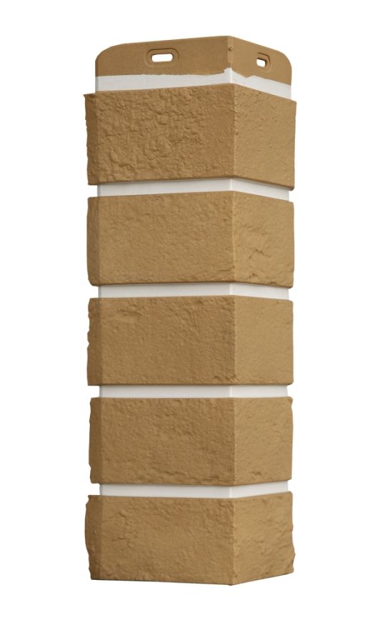 Угол наружный Grand Line, Состаренный кирпич Design Plus, Солома (Белый шов) купить в Анапе