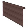 Коричневая J-фаска (ветровая, карнизная планка) для сайдинга купить в Анапе
